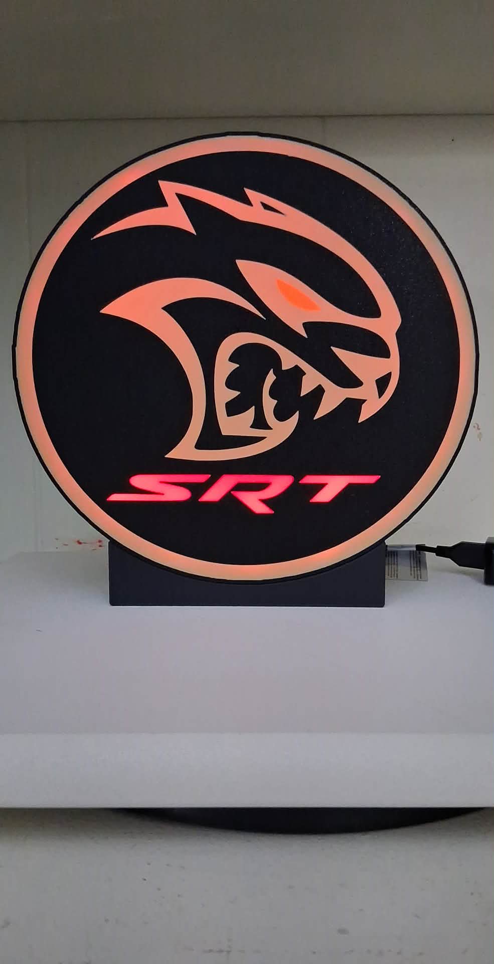 Hell Cat LED light box – custom 3D printed – Lit Layer Creations